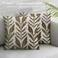 thumbnail image 3 of PHYHOO Brown Boho Pillow Covers Bohemian Ethnic Geometric Print Decorative Throw Pillows Outdoor Pillowcase Square Linen Farmhouse Cushion Case Decor for Couch Sofa Bed, 3 of 5