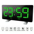 thumbnail image 1 of Reloj Despertador Digital Curvo Regulable Pantalla Led Reloj Digital Para Niños Mayores Ultra Claro Número Grande Brillo Snooze 12/24H Reloj Despertador Para Dormitorio Oficina Kearding HA024213-03, 1 of 5