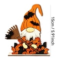 thumbnail image 2 of CSEONE Indoor Halloween Decor, 2D Halloween Pumpkin Ghost Table Decor, Wooden Standee Mantel Shelf Decoration, Flat Halloween Decor for Festive Party Display, A, 2 of 7