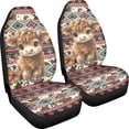 thumbnail image 3 of XYZCANDO Car Seat Covers Geometric Pattern Set of 2 Car Front Seat Covers Decorative Vehicle Truck Van Waterproof Thin Automobile Seat Cover, 3 of 10