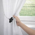thumbnail image 6 of Evideco French Home Goods Osaka Ginkgo Leaf Black Curtain Tiebacks, 6 of 8