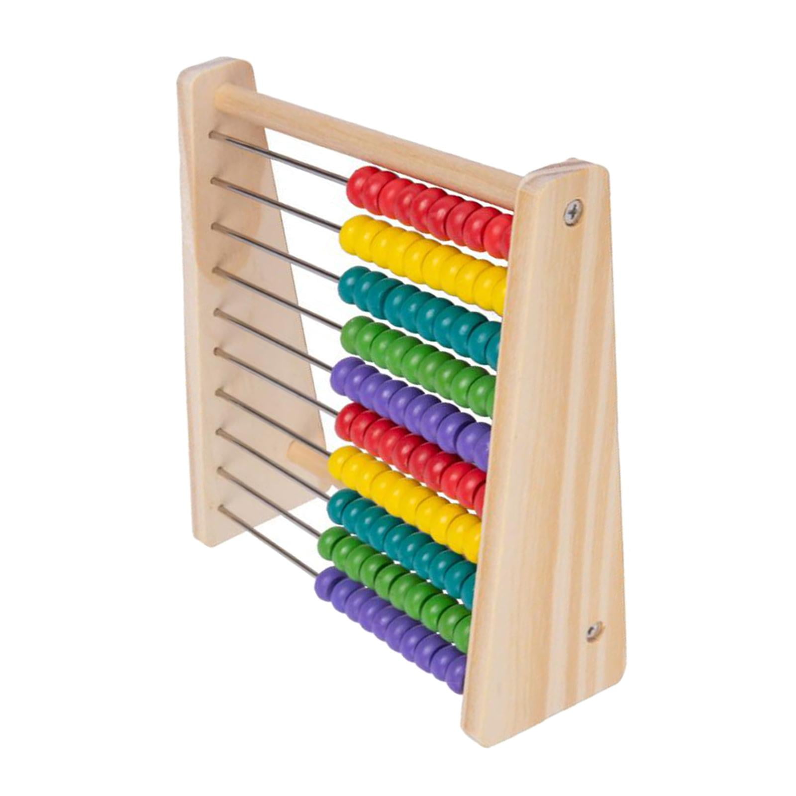 Rainbow Abacus with 100 Beads Sensory Toy Math Counting Bead