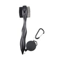 thumbnail image 1 of Limpiador de ranuras de cepillo de palos de golf portátil con clip de mosquetón para regalo de golfista Golf negro15 Cola cepillo de golf, 1 of 7