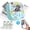 Blue, variant on Blozor Mini Thermal Printer XenGro AH-M2,Portable Inkless Sticker Maker with 4 Rolls Paper,Bluetooth Pocket Photo Printer for Notes Kids Gift(White)