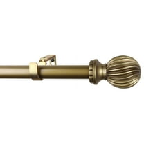 Urbanest 1" Diameter Lecca Curtain Rod, 84"-120", Renaissance Gold
