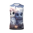 thumbnail image 6 of Lsque Cute Animal Couple Print Men's Cotton Blend Sleeveless Muscle Shirts (S-3XL)- Moisture Wicking, Odor Protection, UPF 30+,Small, 6 of 8