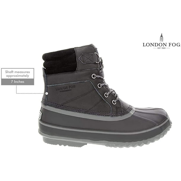London fog mens ashford top waterproof and insulated duck boot