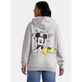 thumbnail image 4 of Disney Mickey Mouse Women’s Graphic Hoodie Sweatshirt, Sizes XXS-2XL, 4 of 5