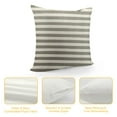 thumbnail image 4 of COMIO   Striped Pillowcases  White and Grey Stripes Pattern Printed Pillow Covers with Envelope Closure, 4 of 5