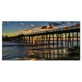thumbnail image 2 of Pacific Ocean Sunset Oceanside Pier - Modern Seascape Canvas Artwork, 2 of 3