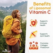 Forest Leaf Liposomal Vitamin C with MCT Oil & Sunflower Lecithin Immunity Booster Vitamins, 120 Vegetable Capsules