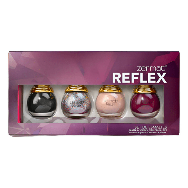 Set de 4 Esmaltes para Uñas Zermat Reflex Colores Brillantes