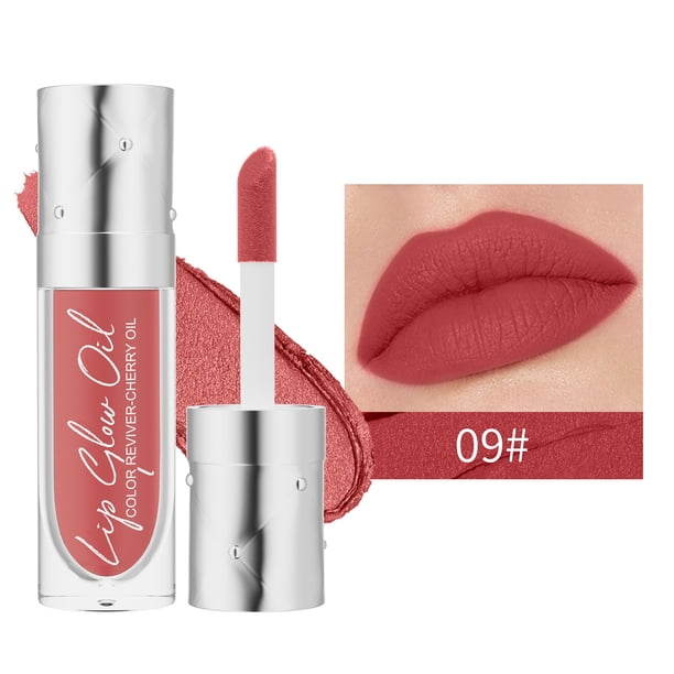 Puntoco Lápiz labial líquido de color de labios Mist Matte Lip Glaze Velvet que no mancha