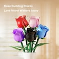 thumbnail image 3 of 58pcs Rose Building Blocks Set, 5 Color Flower Meaning Educational Toys, Valentine's Day Birthday Gift for Adults, STEM Creative Gift Age 6+（Purple）, 3 of 4