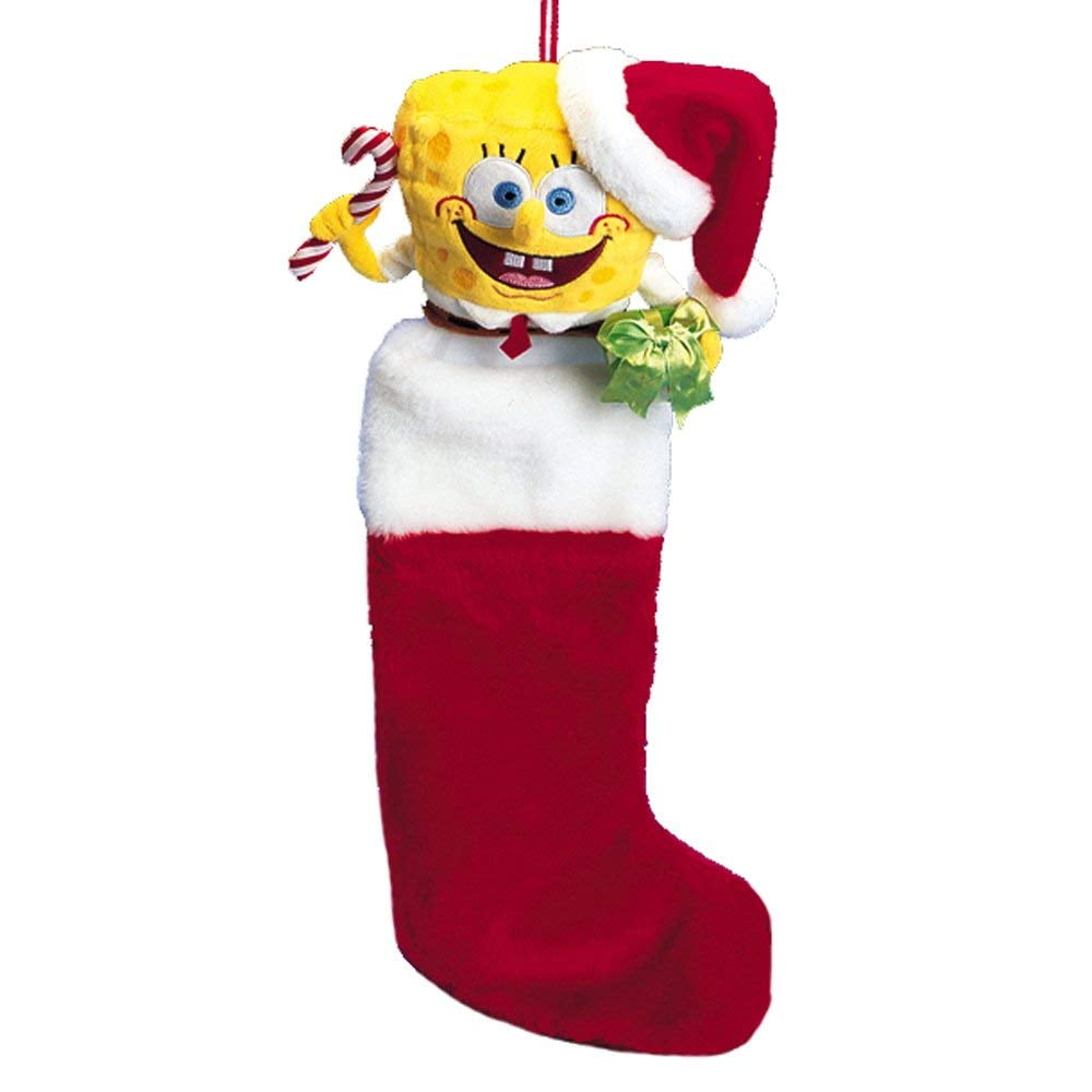 Spongebob SquarePants Patrick Star Applique Holiday Stocking 20
