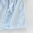 thumbnail image 5 of Boys Girls Soft Coral Fleece Bathrobe,Warm Hooded Sleep Robe with Waist Belt,Cute Cartoon Design,for Toddlers Children 2-12T,Multi-Use Lounge Wear Kids Pajamas,Blue,Size 9-10T, 5 of 6