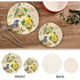 thumbnail image 3 of SKYSONIC 2 pcs Vintage Spring Bird Pot Holders Trivets, Heat Resistant Trivets,Retro Butterflies Flowers Cotton Thread Weave Mats for Hot Pads Pans Pot Bowl Teapot, 3 of 7