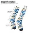 thumbnail image 5 of Fotbe Marine Animals print Women's Men's Novelty Crew Socks Cotton Socks Knee High Socks for Walking,Running,Nurses,Pregnancy, 5 of 9