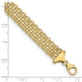 thumbnail image 2 of Auriga Fine Jewelry 14K Yellow Gold Fancy Link Bracelet 7.5 inch for Women (L- 7.5inch, W- 10mm), 2 of 4