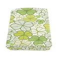thumbnail image 2 of CADecor Green Clover Pattern Throw Blanket Bed Sofa Blanket 58x80 inches, 2 of 3