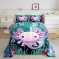 thumbnail image 2 of Castle Fairy Child Cute Sea Salamander Twin Comforter Sets,Cartoon Axolotl Bedding Set, 2 of 8