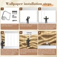 thumbnail image 5 of Wallpaper Sand Texture for Summer Peel and Stick Wall Murals 69"H x 96"W Removable PVC Wall Paper Self-Adhesive Wall Paintings Art Decor for Bedroom Living Room, 5 of 7