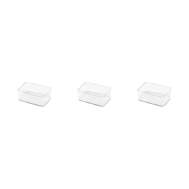 relayinert Drawer Storage Box Stationery Multi-purpose Cosmetics Sundries Organizer Tray Home Bedroom Kitchen School Classroom Medium Small 3Set