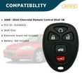 thumbnail image 2 of AKS KEYS New Replacement for Chevrolet Remote Control Shell 5 Buttons That Use FCC OUC60221 (2 Pack), 2 of 6