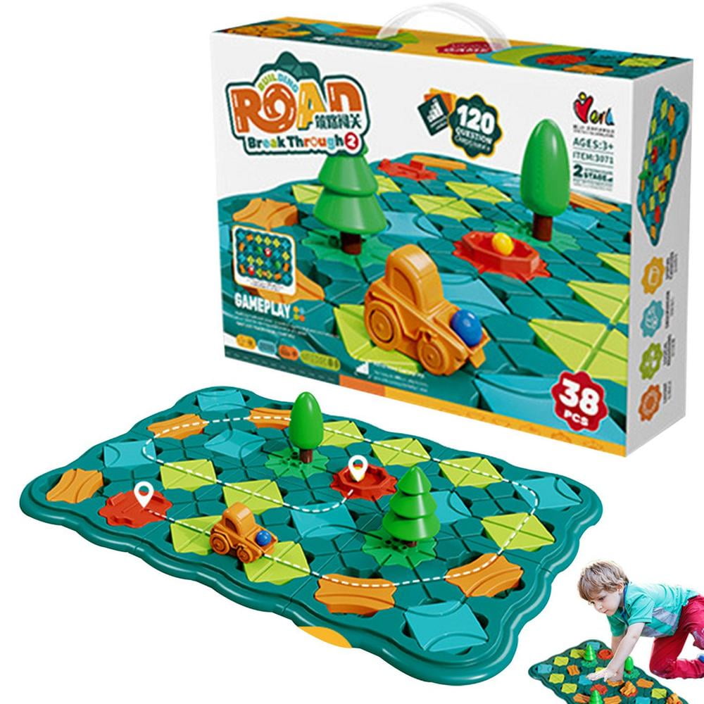 Geruite Road Builder Game Board Games For Boys And Girls STEM Match