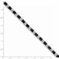 thumbnail image 3 of FJC Finejewelers Sterling Silver 7in Black And White Cubic Zirconia Tennis Bracelet, 3 of 5