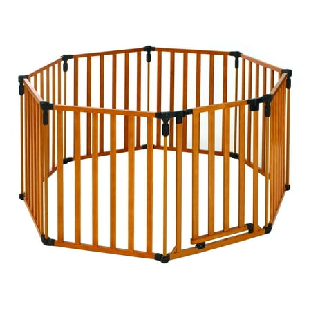 North States 3-in-1 Wood Superyard Baby/ Pet Gate and Play