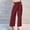 Multicolor, variant on Tittly Palazzo Pants Baggy Pants Women's Pure Cotton And Linen Wide Leg Pants Casual Baggy Elastic Waistband With Pockets Fashionable Pants Women's Pants Lounge Pants Women Beige L