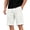 #06 White 【Mix, Match & Rotate: Stock Up on Daily Colors】, variant on Men's Casual Chino Shorts Loose Fit Thin Breathable Summer Work Pants, Cotton-Spandex Elastic Waist Quick Dry Business Office Daily Wear Activewear Essentials | JASKFLY,Army Green L