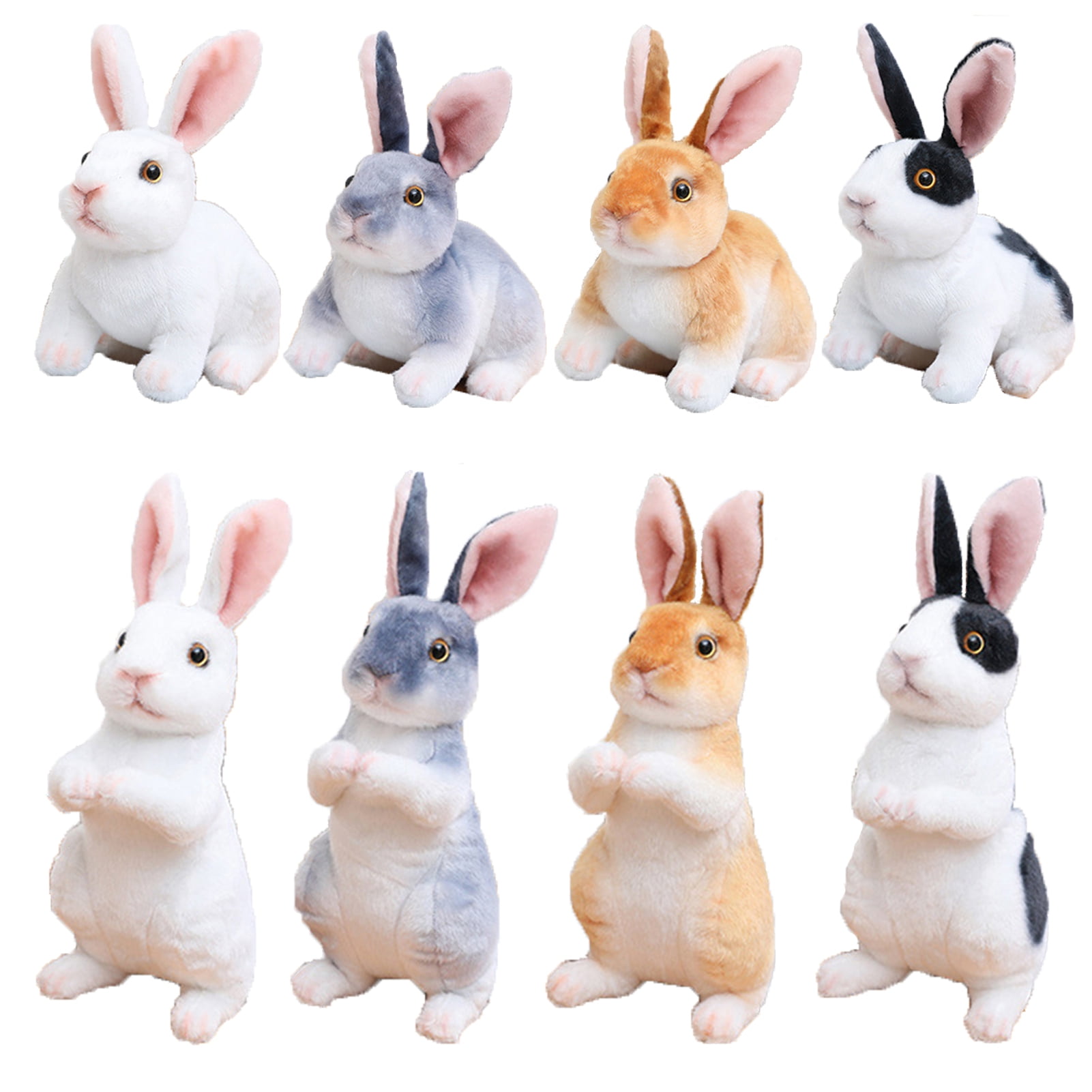 Chicmine 3D Rabbit Doll Creative Simulation Rabbit Doll Sitting