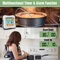 thumbnail image 4 of Digital Meat Thermometer Instant Read Food Thermometer with Waterproof Probe 2.6 Inch Backlit Color LCD, 4 of 8