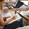thumbnail image 5 of Haosy Accordion File Organizer Zipper Binder 500 Sheet 6-Tab Expanding File Folder Multi-Pocket 1.2 Inch 3 Ring Cool Colorful Line, 5 of 7
