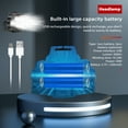 thumbnail image 3 of 8LED Battery Display Headlamp Outdoor Camping Fishing LED Headlamp Waterproof Headlamp USB Rechargeable Headlamp, 3 of 8