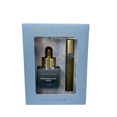 Sand + Fog Eau De Parfum Oil Marshmallow Skies Parfum Oil Dropper & Rollerball Set