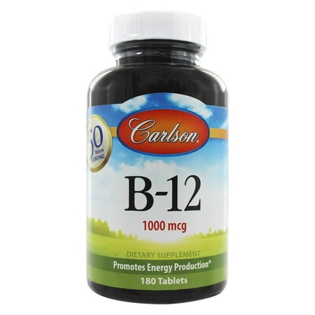 Douglas Labs 180 Tablets - Carlson Labs - B12 1000 mcg. - 180 Tablets