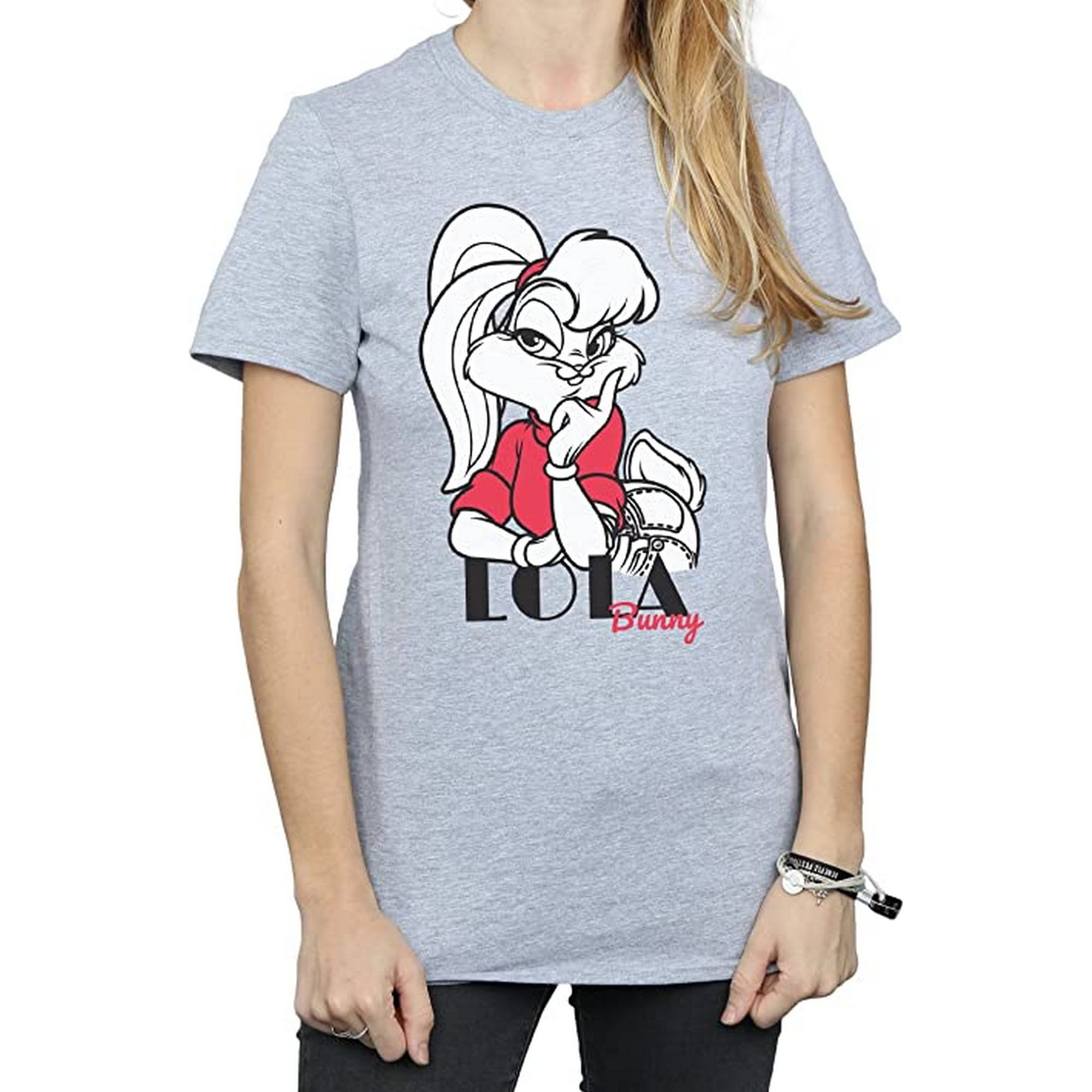 Womens Tunes Bunny Lola T-Shirt Classic Boyfriend Looney