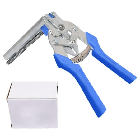 

Type M Nail Rings Pliers | Multi-function Cage Clamp with M Rings | Repair Hand Tools for Fence Fastening Upholstery Installation Animal Cages