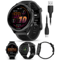 thumbnail image 3 of Garmin Forerunner 570 47mm Advanced GPS Running & Triathlon Smartwatch, AMOLED Display, Training & Recovery, Slate Gray Aluminum, Translucent Black & Black Band w/ Wearable4U BLK EarBuds Bundle, 3 of 5