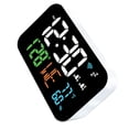 thumbnail image 2 of Injueey Termómetro higrómetro inteligente con pantalla Digital para un fácil seguimiento, reloj, WiFi, LED y semana Termómetros luz blanca, 2 of 3