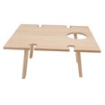 thumbnail image 4 of LABSERRON Portable Small Outdoor Table 1 Pc in Light Brown for Various Occasions, 4 of 8