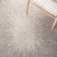 thumbnail image 6 of SAFAVIEH Micro-Loop Carbrey Sunburst Area Rug, Taupe, 5' x 5' Square, 6 of 11