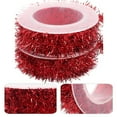thumbnail image 1 of WRITWAA Tinsel Garland Snowflake Decorations Red Plastic Christmas Party Ribbon 2 Rolls 1.5m, 1 of 8