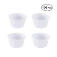 thumbnail image 1 of 100pcs Muffin Cup Paper Cupcake Baking Cups Greaseproof Cake Liners Kitchen Baking Accessory (White), 1 of 8