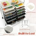 thumbnail image 2 of Pemberly Row 12 Drawers Rolling Cart Mutlicolor Studio Organizer Bins in Gray, 2 of 8