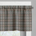 thumbnail image 3 of Ambesonne Checkered Valance Pack of 2, Colorful Retro Style, 54"X12", Blue Green Orange, 3 of 5