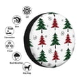 thumbnail image 5 of Bingfone Buffalo Plaid Christmas Trees Spare Tire Cover Weatherproof Universal Wheel Protectors For Rv Camper Travel Trailer Suv Truck 17 Inch, 5 of 9